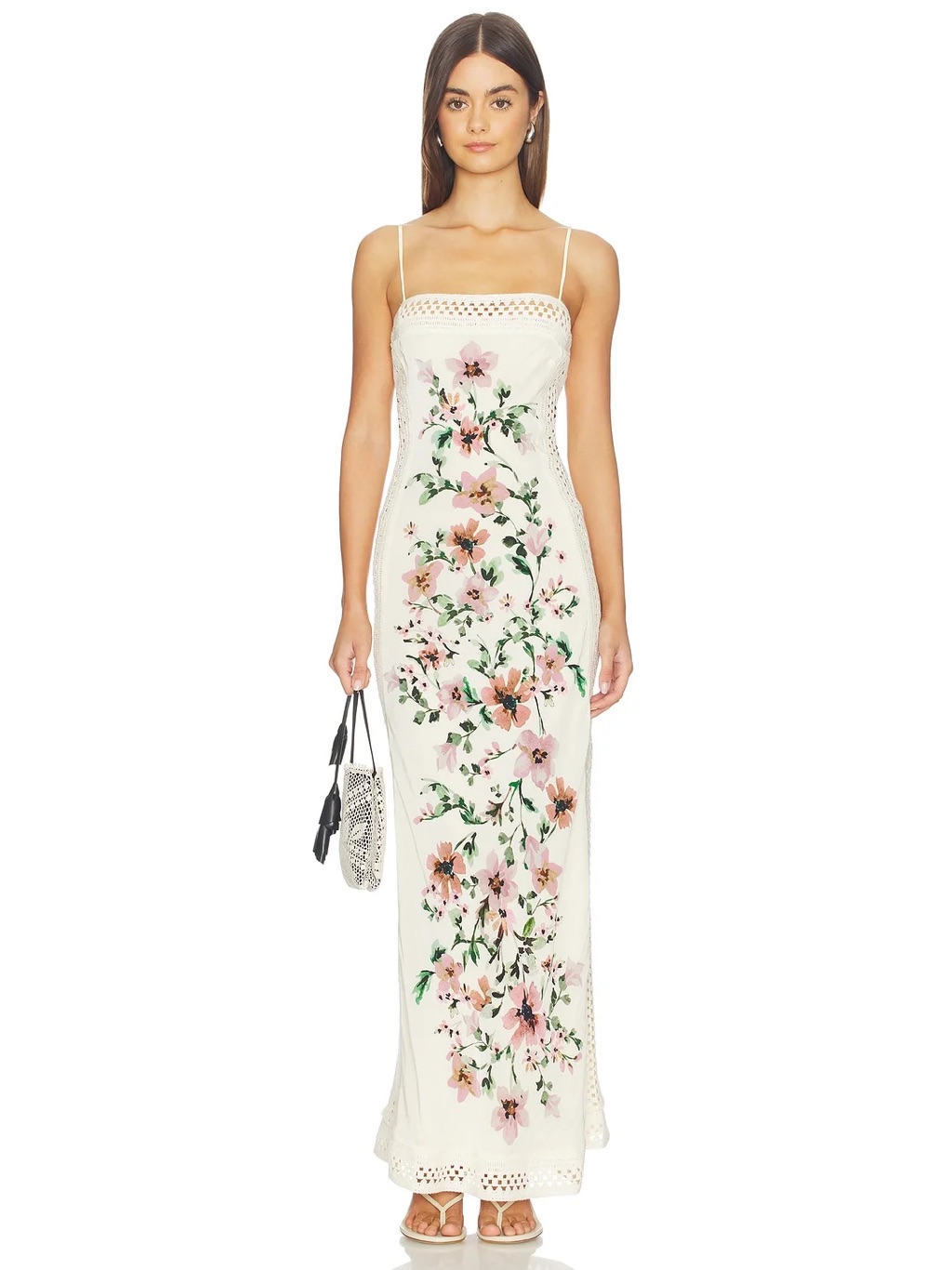 Nwt Bec+Bridge Camelia Maxi Dress Cream Gardenia Floral